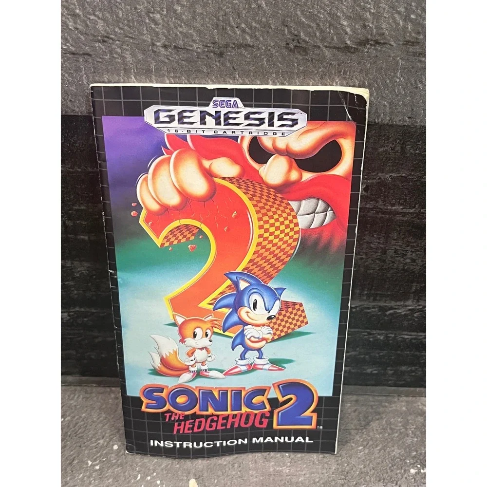 Sonic the Hedgehog 2 Sega Genesis Not For Resale Cartridge & Manual 670-2479-01